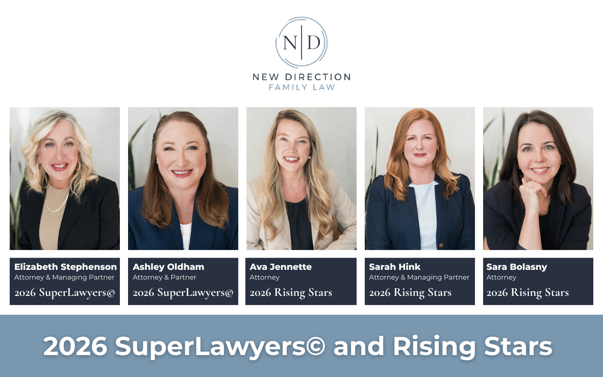 New Direction Family Law Attorneys Recognized in the 2026 SuperLawyers© and Rising Stars Lists